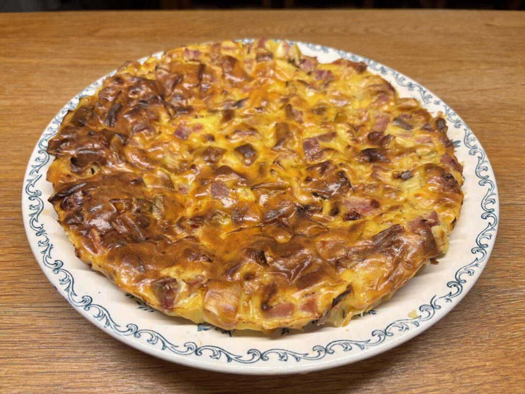 Quiche aux poireaux sans pâte