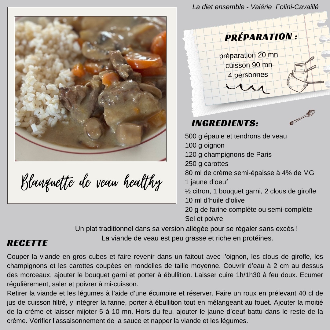 Blanquette de veau healthy