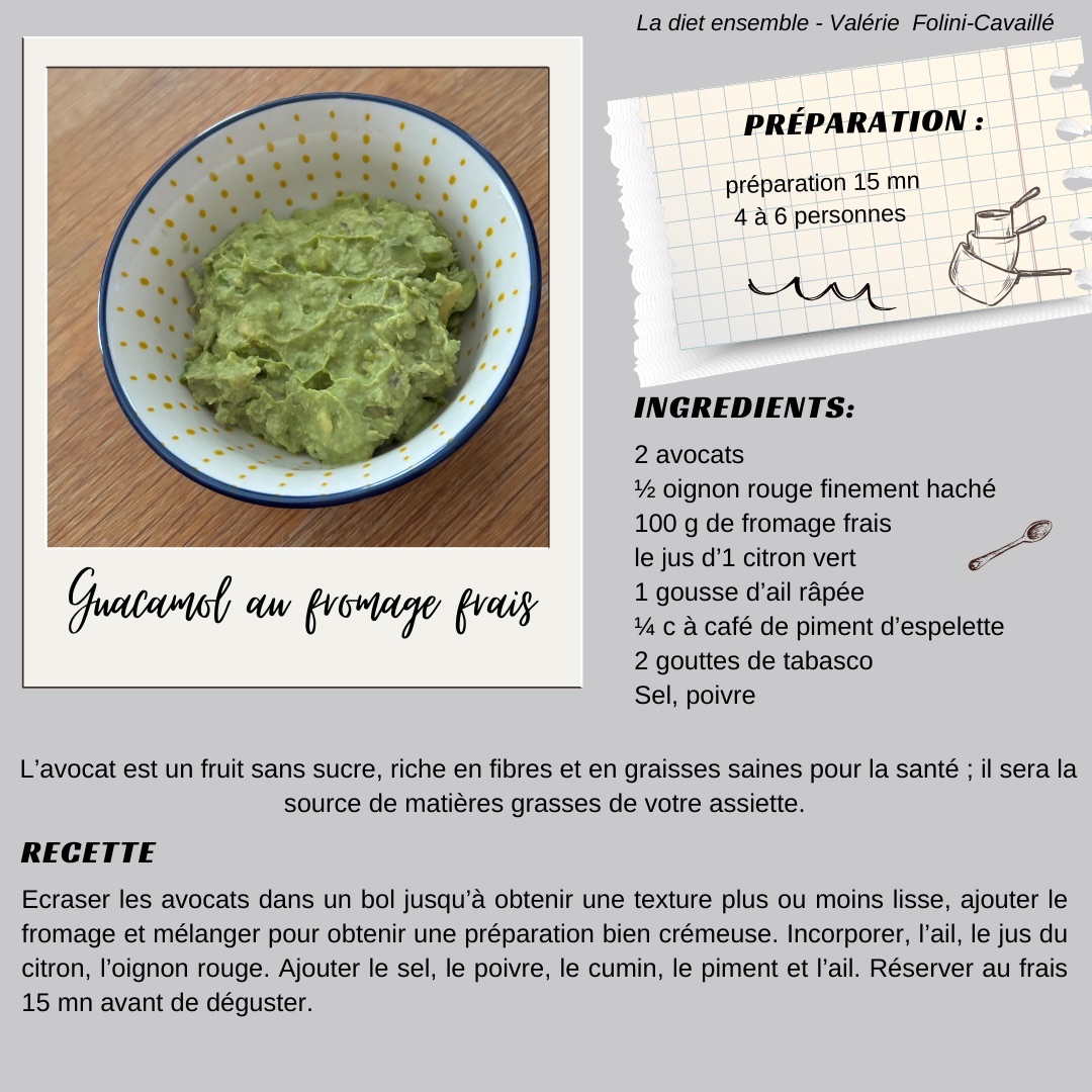 Guacamol au fromage frais