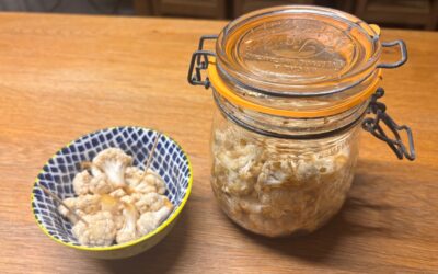 Chou-fleur cru mariné