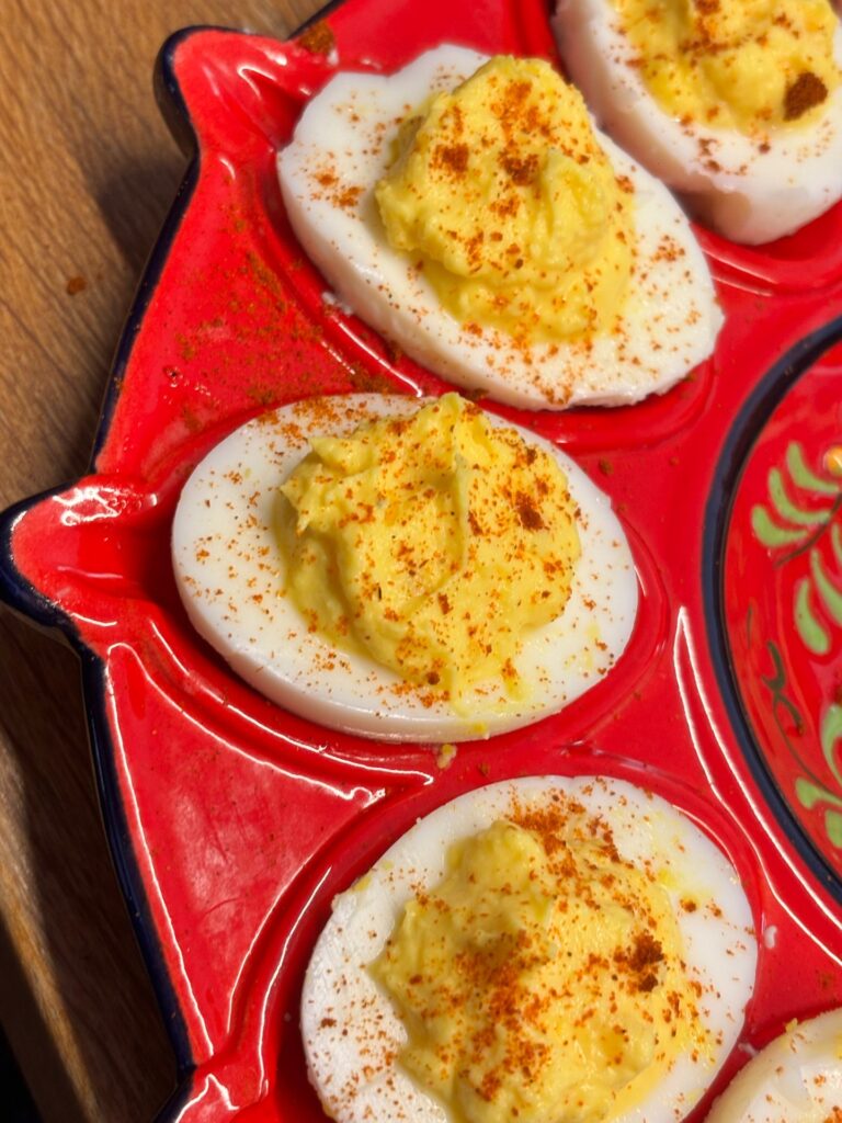 Œufs mimosa sans mayonnaise