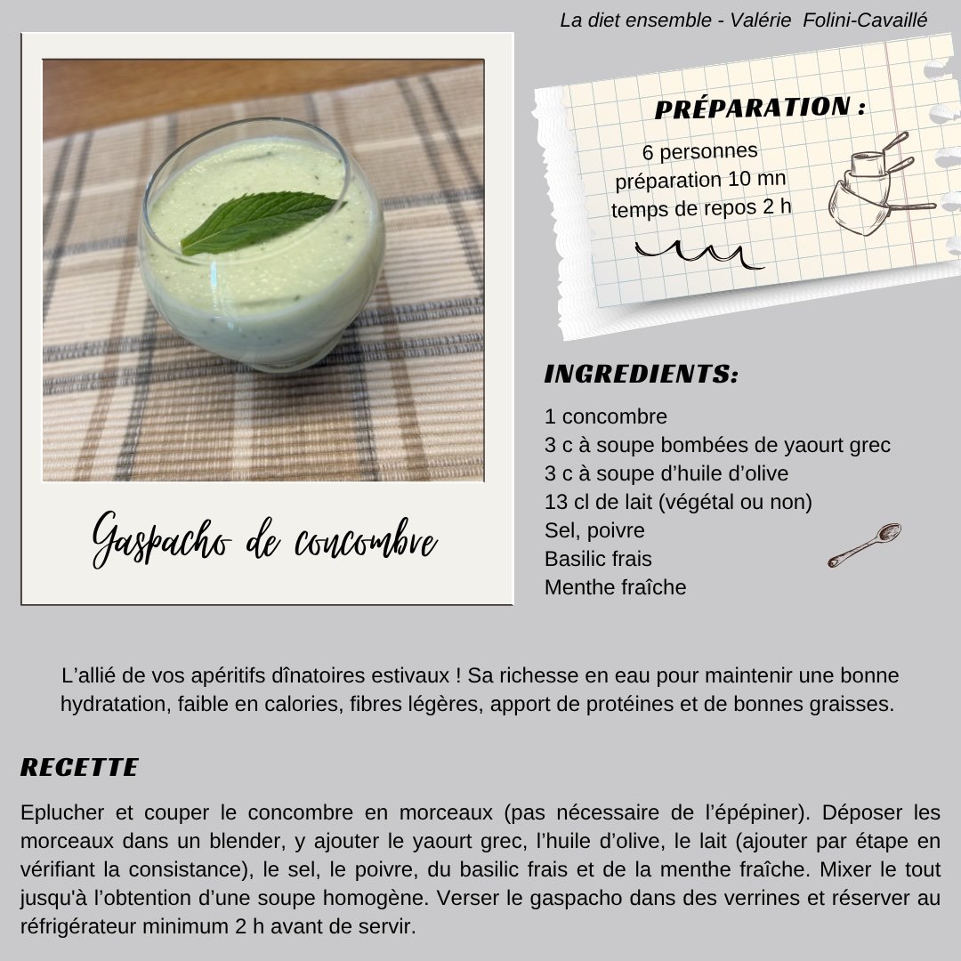 Gaspacho de concombre