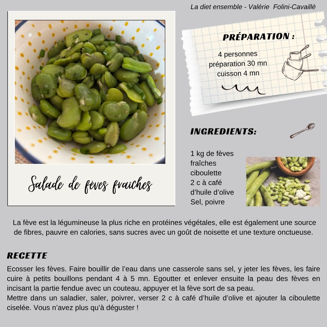 Salade de fèves fraîches