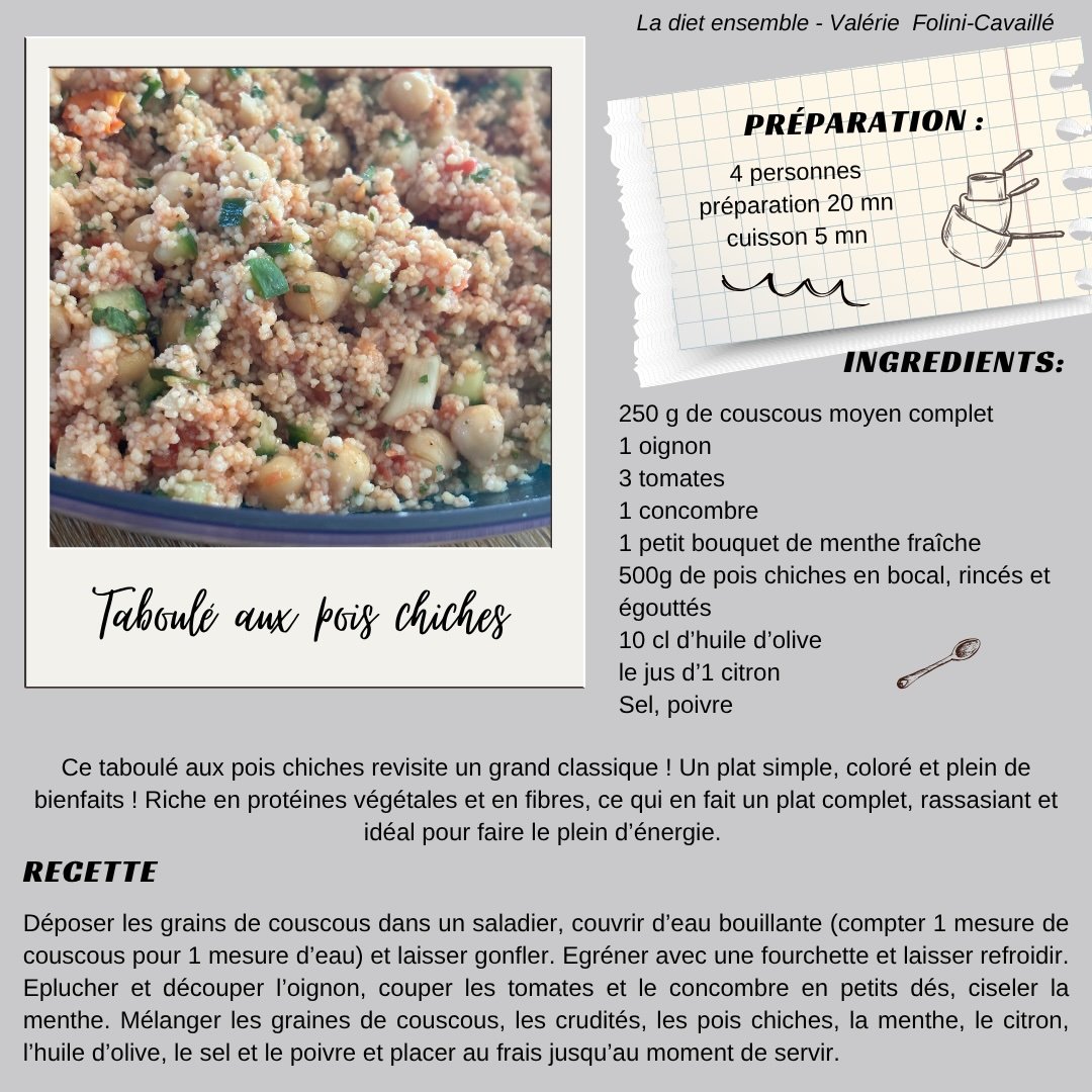 Taboulé aux pois chiches