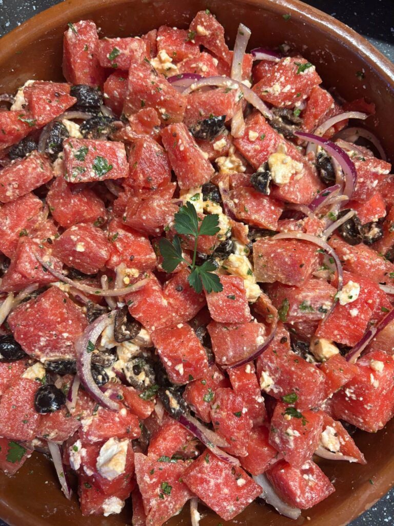 Salade Grecque à la pastèque