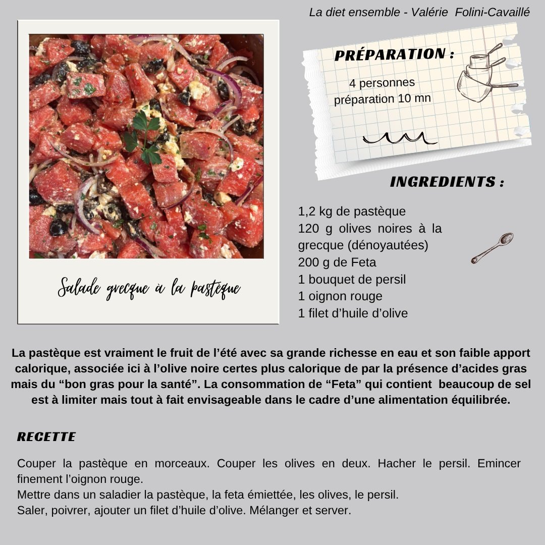 Salade Grecque à la pastèque