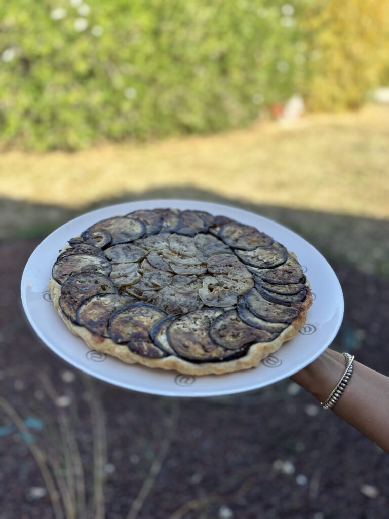Tarte tatin d’aubergines