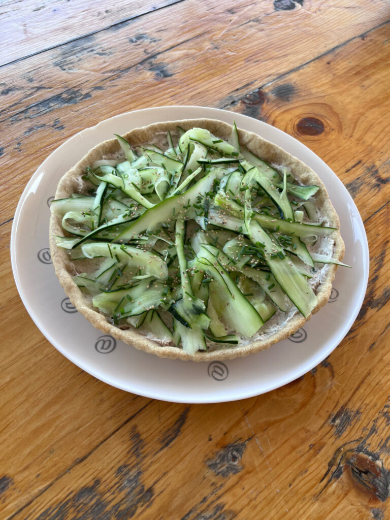 Tarte aux concombres