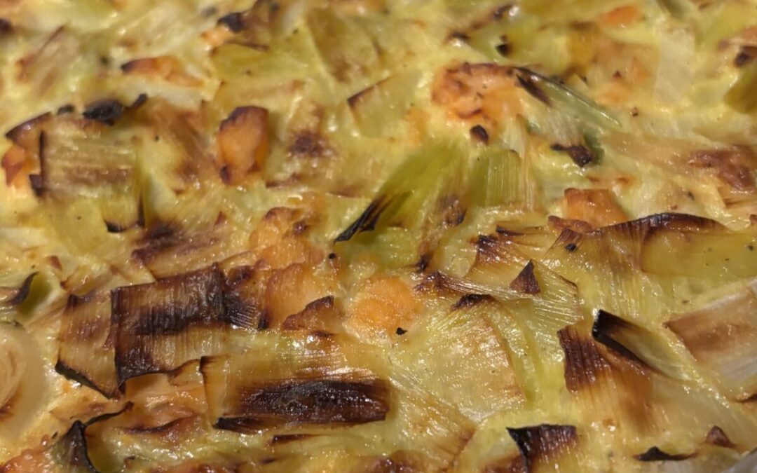 Quiche saumon poireaux