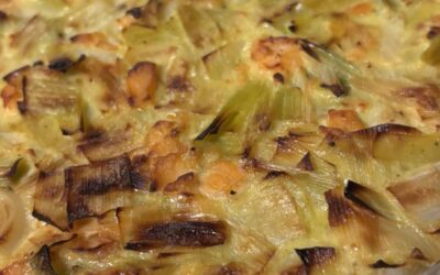 Quiche saumon poireaux